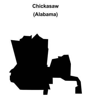 Chickasaw (Alabama) boş ana hat haritası