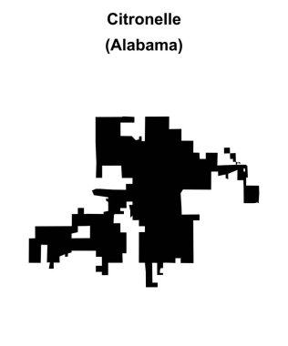 Citronelle (Alabama) boş ana hat haritası