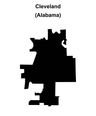 Cleveland (Alabama) boş ana hat haritası