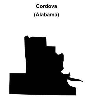 Cordova (Alabama) boş ana hat haritası