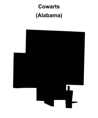 Korkaklar (Alabama) boş ana hat haritası