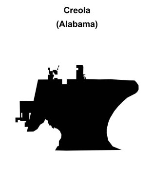 Creola (Alabama) boş ana hat haritası