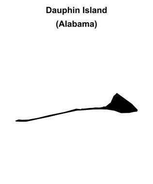 Veliaht Ada (Alabama) boş ana hat haritası