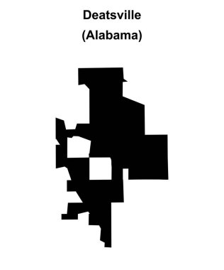 Deatsville (Alabama) boş ana hat haritası