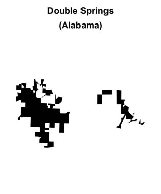 Double Springs (Alabama) boş ana hat haritası