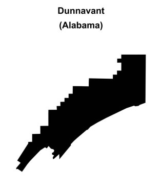 Dunnavant (Alabama) boş ana hat haritası