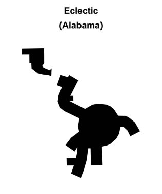 Eklektik (Alabama) boş ana hat haritası