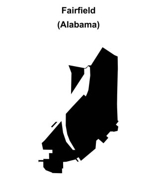 Fairfield (Alabama) boş ana hat haritası