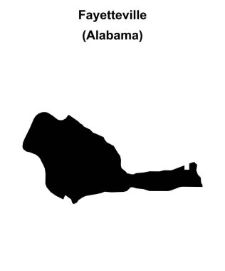 Fayetteville (Alabama) boş ana hat haritası