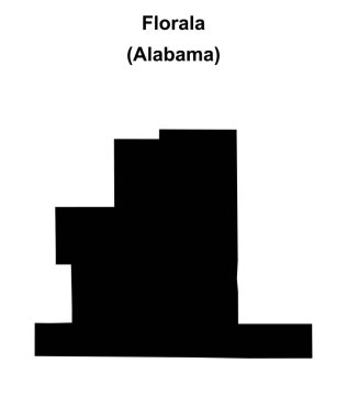 Florala (Alabama) boş ana hat haritası