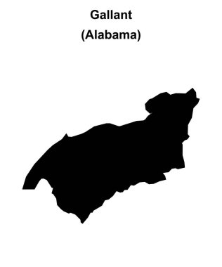 Gallant (Alabama) boş ana hat haritası