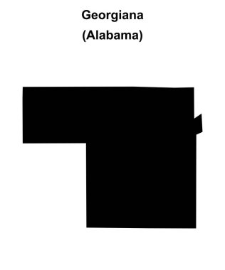 Georgiana (Alabama) boş ana hat haritası