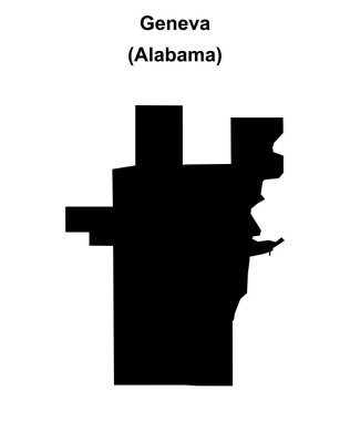 Cenevre (Alabama) boş ana hat haritası