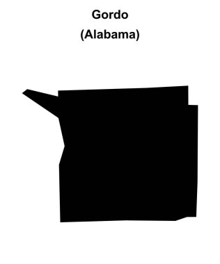 Gordo (Alabama) boş ana hat haritası