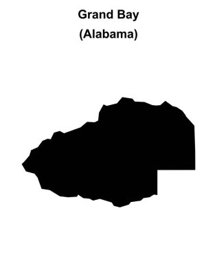 Grand Bay (Alabama) boş ana hat haritası