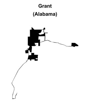 Grant (Alabama) boş ana hat haritası