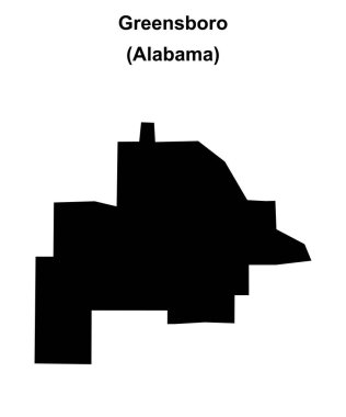 Greensboro (Alabama) boş ana hat haritası