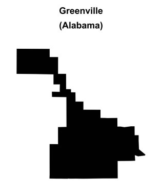 Greenville (Alabama) boş ana hat haritası