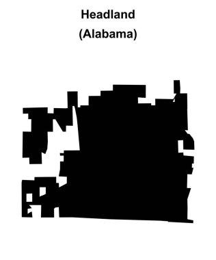 Burun (Alabama) boş ana hat haritası