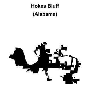 Hokes Bluff (Alabama) boş ana hat haritası