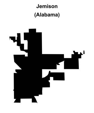 Jemison (Alabama) boş ana hat haritası