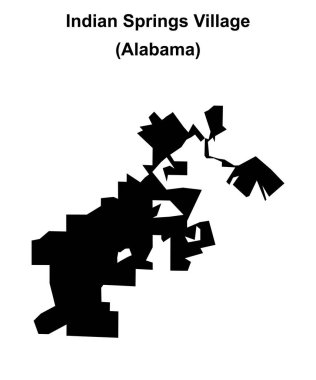 Indian Springs Village (Alabama) boş ana hat haritası