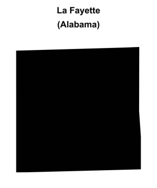 La Fayette (Alabama) boş ana hat haritası