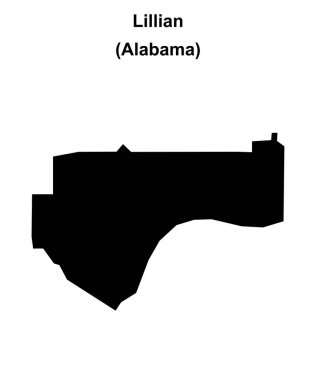 Lillian (Alabama) boş ana hat haritası
