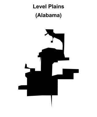 Düzey Düzlemleri (Alabama) boş dış hat haritası
