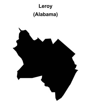 Leroy (Alabama) boş ana hat haritası