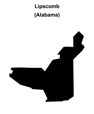 Lipscomb (Alabama) boş ana hat haritası