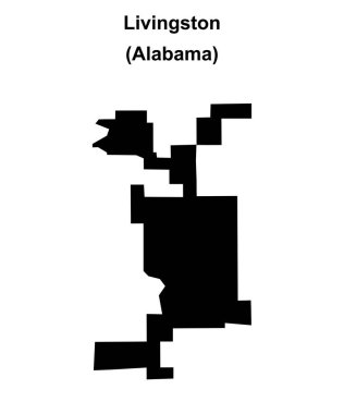 Livingston (Alabama) boş ana hat haritası