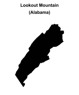 Gözcü Dağı (Alabama) boş ana hat haritası