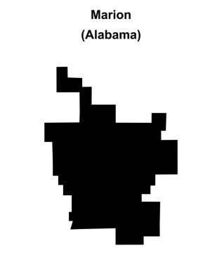 Marion (Alabama) boş ana hat haritası
