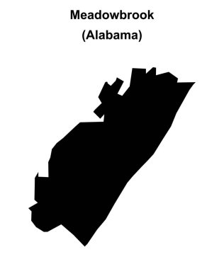 Meadowbrook (Alabama) boş ana hat haritası