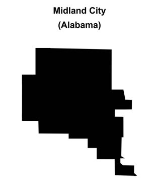 Midland City (Alabama) boş ana hat haritası