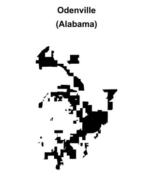 Odenville (Alabama) boş ana hat haritası