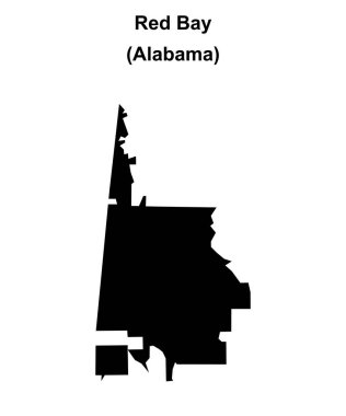 Red Bay (Alabama) boş ana hat haritası