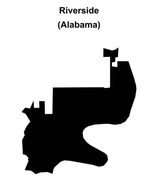 Riverside (Alabama) boş ana hat haritası