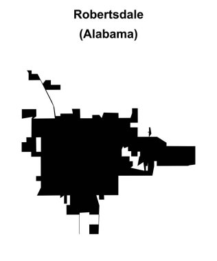 Robertsdale (Alabama) boş ana hat haritası