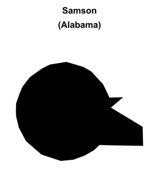 Samson (Alabama) boş ana hat haritası