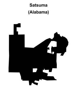 Satsuma (Alabama) boş ana hat haritası