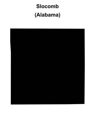 Slocomb (Alabama) boş dış hat haritası