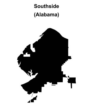 Southside (Alabama) boş ana hat haritası
