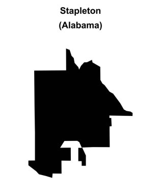 Stapleton (Alabama) boş ana hat haritası