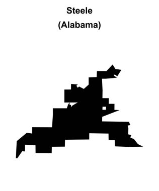 Çelik (Alabama) boş ana hat haritası
