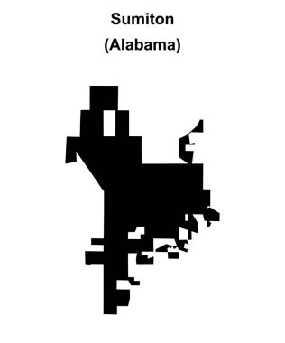Sumiton (Alabama) boş ana hat haritası