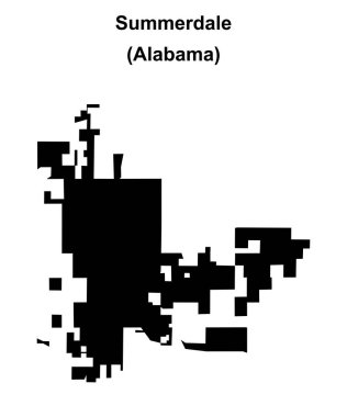 Summerdale (Alabama) boş ana hat haritası