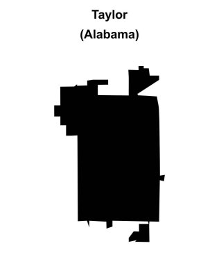 Taylor (Alabama) boş ana hat haritası