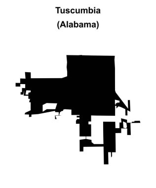 Tuscumbia (Alabama) boş ana hat haritası